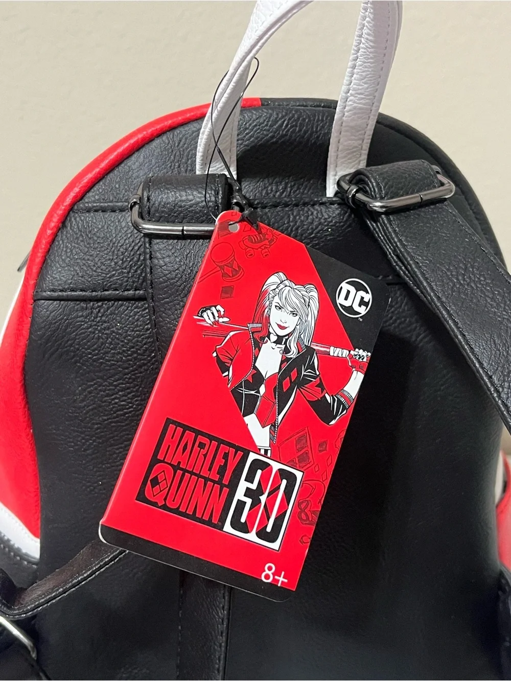 LoungeFly DC Harley Quinn Mini Backpack GameStop Exclusive 30th Anniversary NWT
